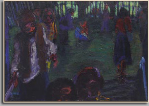 UNION SQUARE STATION (GYPSY)   2006   acrylic/canvas   32" x 46"